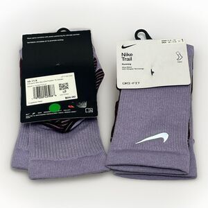 2 Nike Trail Running Wool Blend Dri-Fit Ankle Socks HF7155 500 M 8-9.5 /W 9.5-11